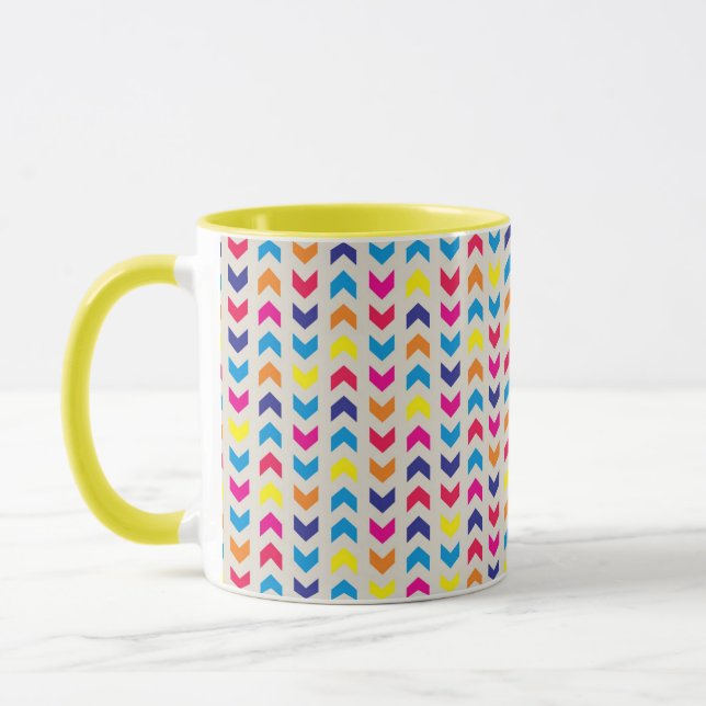Aztec Chevron colourful Mug (Left)
