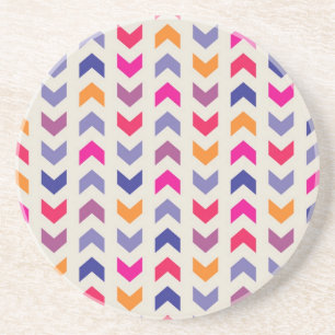 Aztec Chevron colourful pattern Coaster