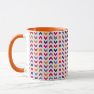 Aztec Chevron colourful pattern Mug