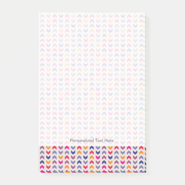 Aztec Chevron colourful pattern Post-it Notes (Front)