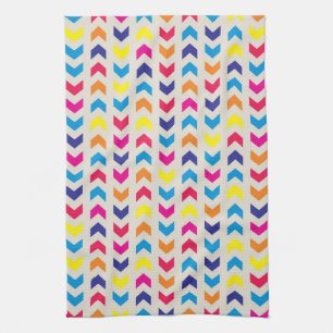 Aztec Chevron colourful Tea Towel