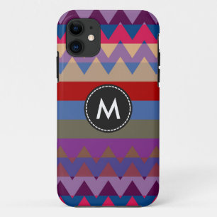 Aztec Chevron Stripes Pattern #2 iPhone 11 Case