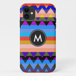 Aztec Chevron Stripes Pattern #5 iPhone 11 Case