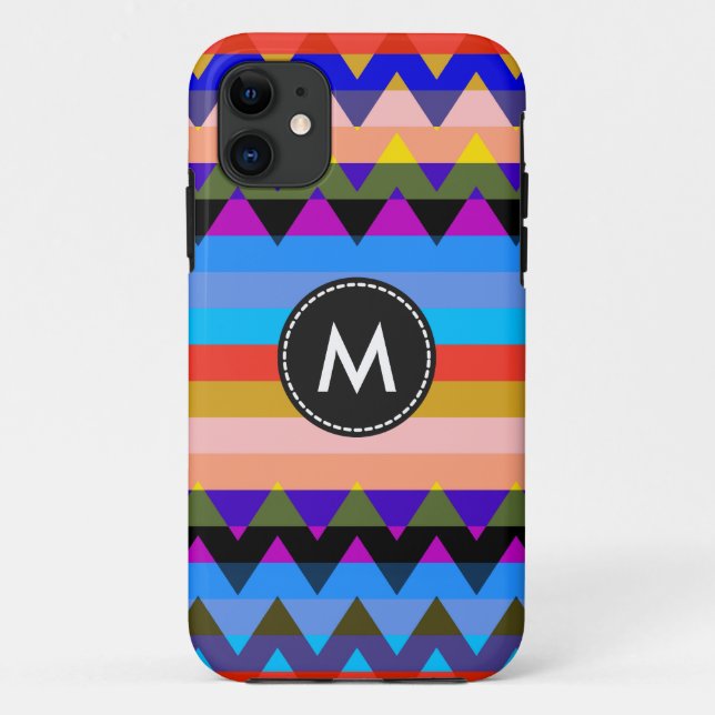 Aztec Chevron Stripes Pattern #5 Case-Mate iPhone Case (Back)