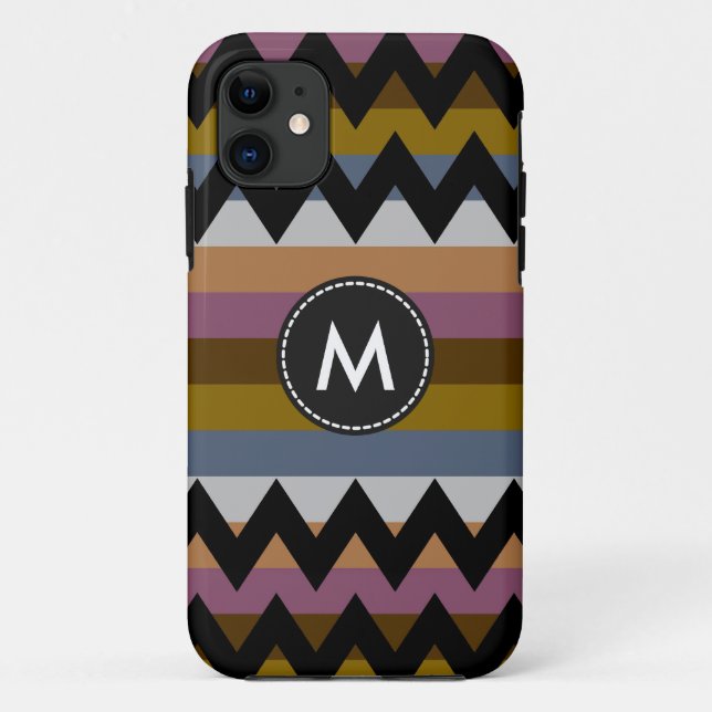 Aztec Chevron Stripes Pattern #6 Case-Mate iPhone Case (Back)