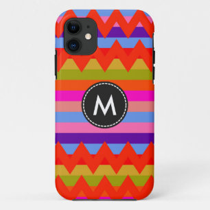 Aztec Chevron Stripes Pattern iPhone 11 Case