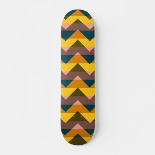 Aztec Chevron Zigzag Stripe Pattern 11 Skateboard