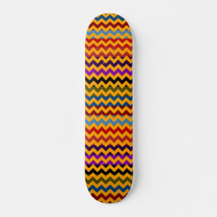 Aztec Chevron Zigzag Stripe Pattern 5 Skateboard