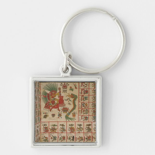 Aztec Codex Borbonicus Key Ring (Front)