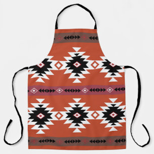 Aztec Colourful Geometric Pattern  Apron