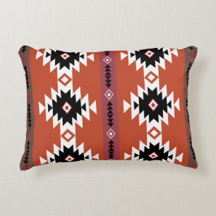 Aztec Colourful Geometric Pattern Decorative Cushion