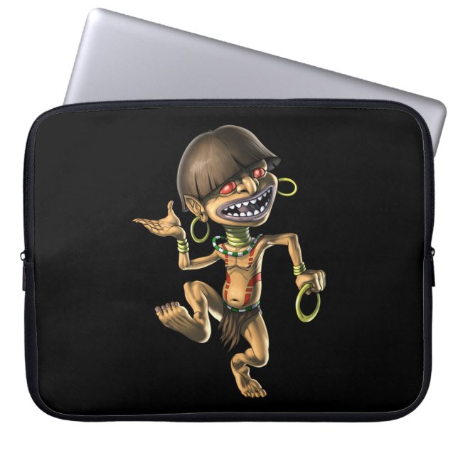Aztec Creature Chaneque Laptop Sleeve (Front)