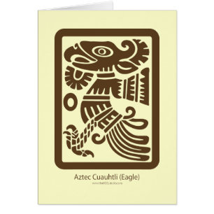 Aztec Cuauhtli - Eagle (Brown) Card