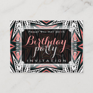 Aztec Desert Modern Tribal Art Mini Invitations