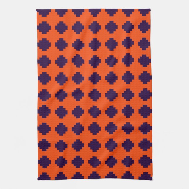Aztec Design #11 at JessicaSuzzette Tea Towel (Vertical)