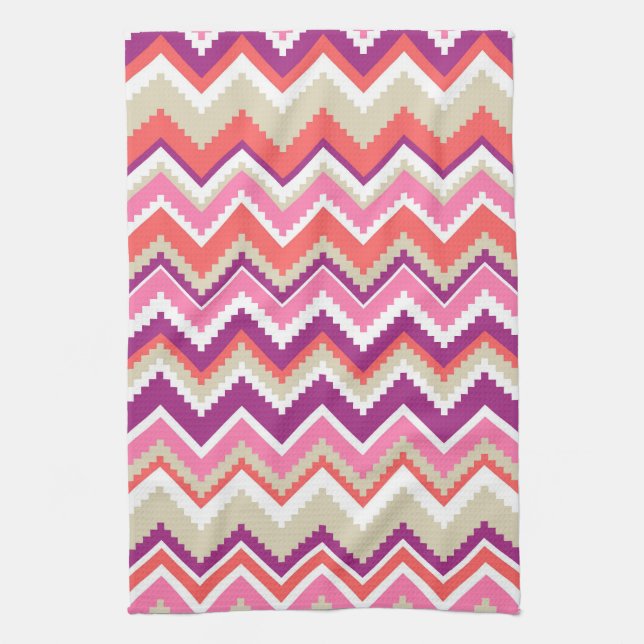 Aztec Design #4 at JessicaSuzzette Tea Towel (Vertical)