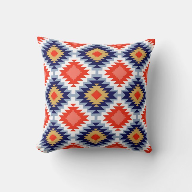 Aztec Design #9 at JessicaSuzzette Cushion (Front)