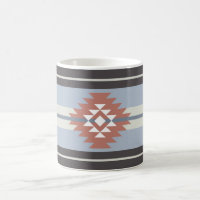 Aztec design in pink and blue colours
