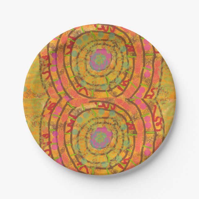 Aztec Design Paper Plate (Front)
