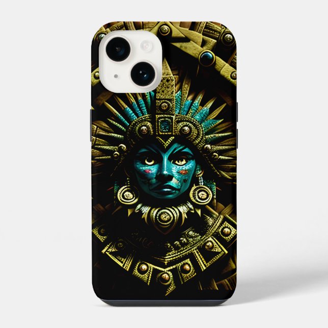 Aztec Design Pattern Two iPhone Case (Back)