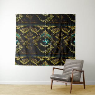 Aztec Design Pattern Two Tapestry