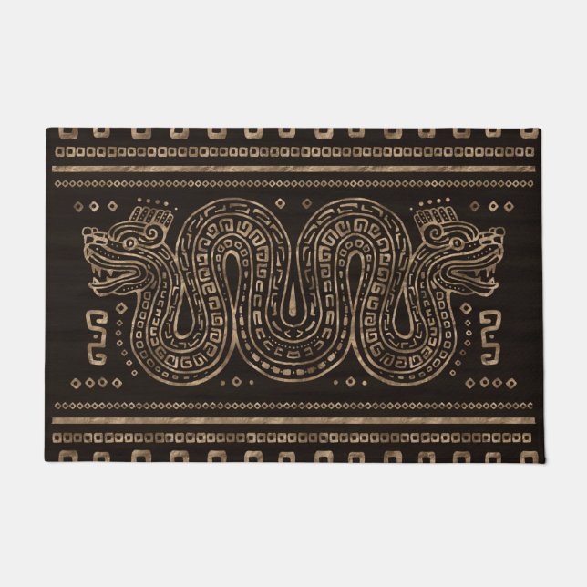 Aztec Double-headed serpent Doormat (Front)