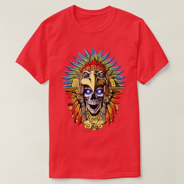 Aztec Eagle Warrior 1 T-Shirt (Design Front)