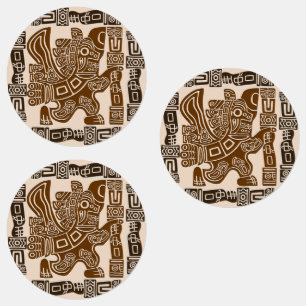 Aztec Eagle Warrior Tribal Ancient Art
