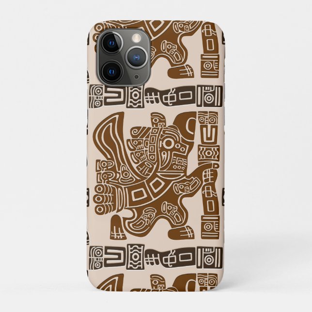 Aztec Eagle Warrior Tribal Ancient Art Case-Mate iPhone Case (Back)