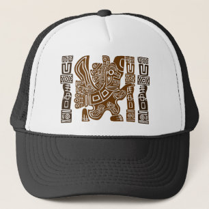 Aztec Eagle Warrior Tribal Ancient Art Trucker Hat