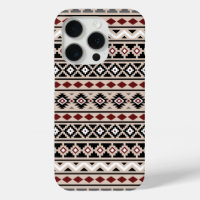Aztec Essence II Ptn Black White Grey Red Sand