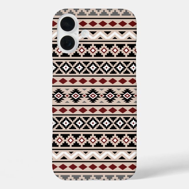 Aztec Essence II Ptn Black White Grey Red Sand Case-Mate iPhone Case (Back)