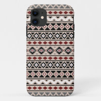Aztec Essence II Ptn Black White Grey Red Sand