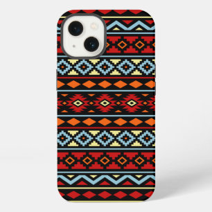 Aztec Essence II Ptn Red Blue Orange Yellow Blk iPhone 13 Case
