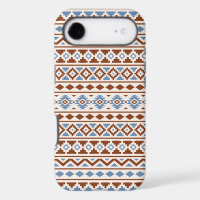 Aztec Essence Pattern II Rust Blue Cream