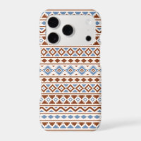 Aztec Essence Pattern II Rust Blue Cream