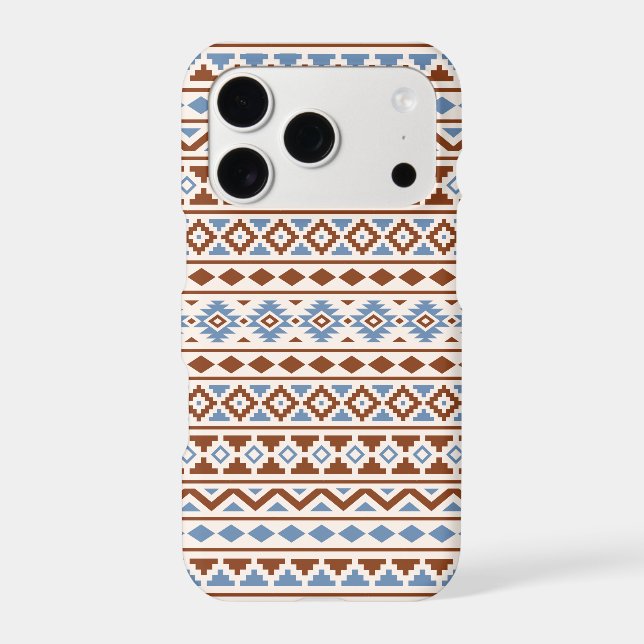 Aztec Essence Pattern II Rust Blue Cream (Back)