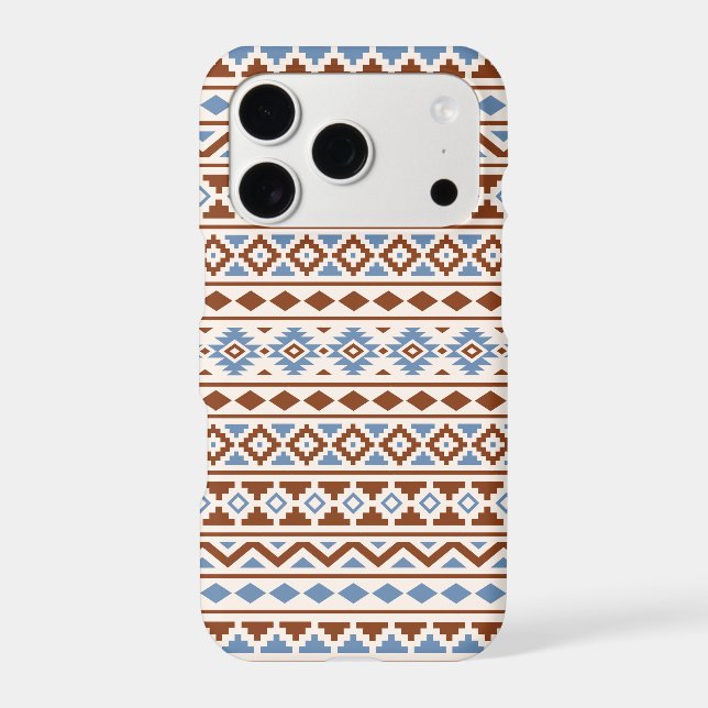 Aztec Essence Pattern II Rust Blue Cream (Back)