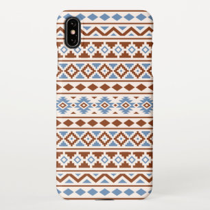Aztec Essence Pattern II Rust Blue Cream iPhone Case