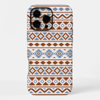 Aztec Essence Pattern II Rust Blue Cream