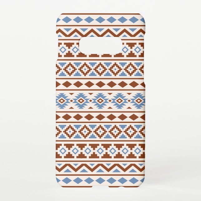 Aztec Essence Pattern II Rust Blue Cream Samsung Galaxy Case (Back)
