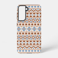 Aztec Essence Pattern II Rust Blue Cream