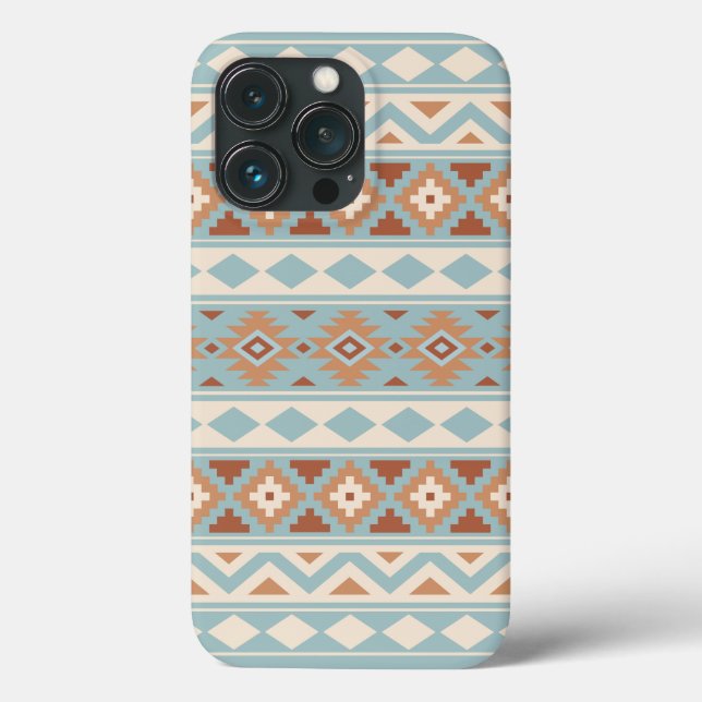 Aztec Essence Ptn IIIb Blue Cream Terracottas Case-Mate iPhone Case (Back)