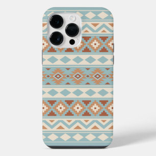Aztec Essence Ptn IIIb Blue Cream Terracottas iPhone 14 Pro Max Case