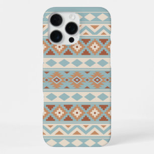 Aztec Essence Ptn IIIb Blue Cream Terracottas iPhone 16 Pro Max Case