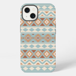 Aztec Essence Ptn IIIb Blue Cream Terracottas iPhone 13 Case