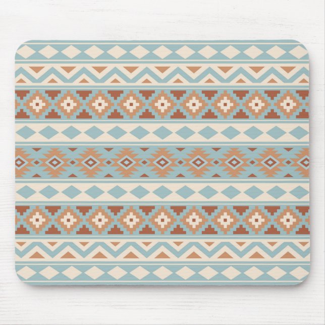 Aztec Essence Ptn IIIb Blue Cream Terracottas Mouse Pad (Front)