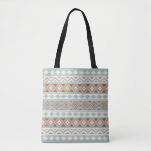 Aztec Essence Ptn IIIb Blue Cream Terracottas Tote Bag