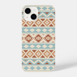 Aztec Essence Ptn IIIb Blue Terracottas Cream iPhone 14 Case