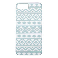 Aztec Essence Ptn IIIb Duck Egg Blue & White